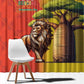 Afro Senegal Independence Day Window Curtain 65th Anniversary - Kente Pattern
