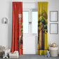 Afro Senegal Independence Day Window Curtain 65th Anniversary - Kente Pattern