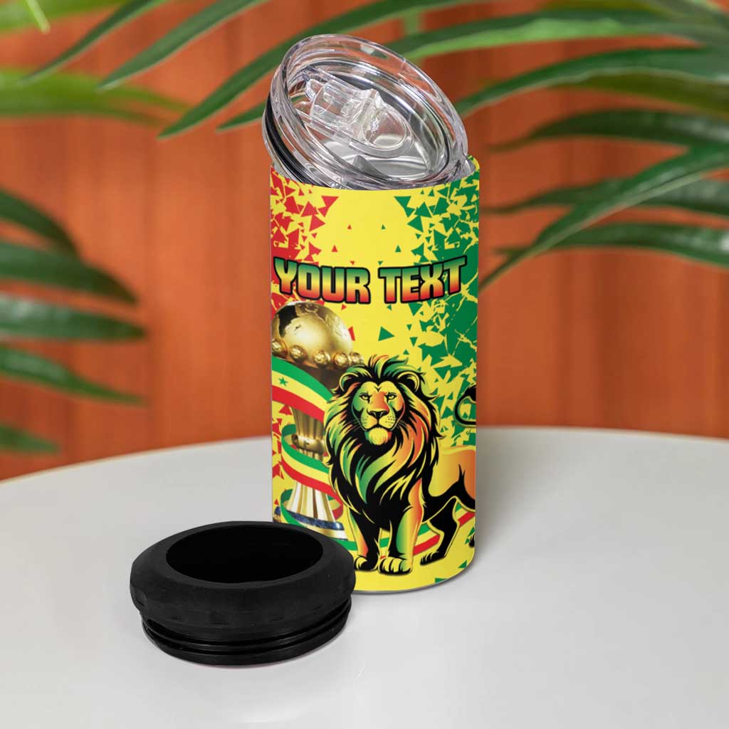 Custom Senegal Football 4 in 1 Can Cooler Tumbler We Are the Champions