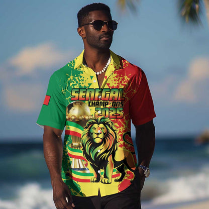 Custom Senegal Football Hawaiian Shirt We Are the Champions