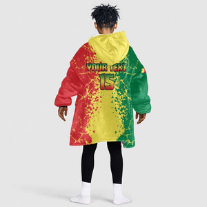 Custom Senegal Football Kid Wearable Blanket Hoodie We Are the Champions