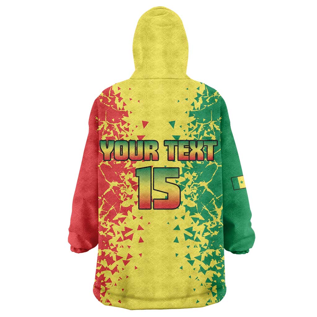 Custom Senegal Football Kid Wearable Blanket Hoodie We Are the Champions
