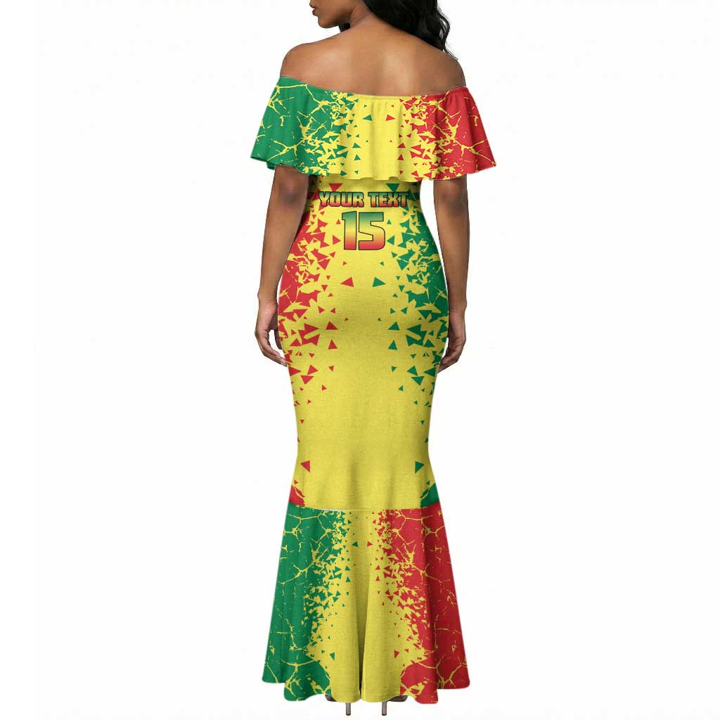 Custom Senegal Football Mermaid Dress We Are the Champions