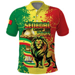 Custom Senegal Football Polo Shirt We Are the Champions