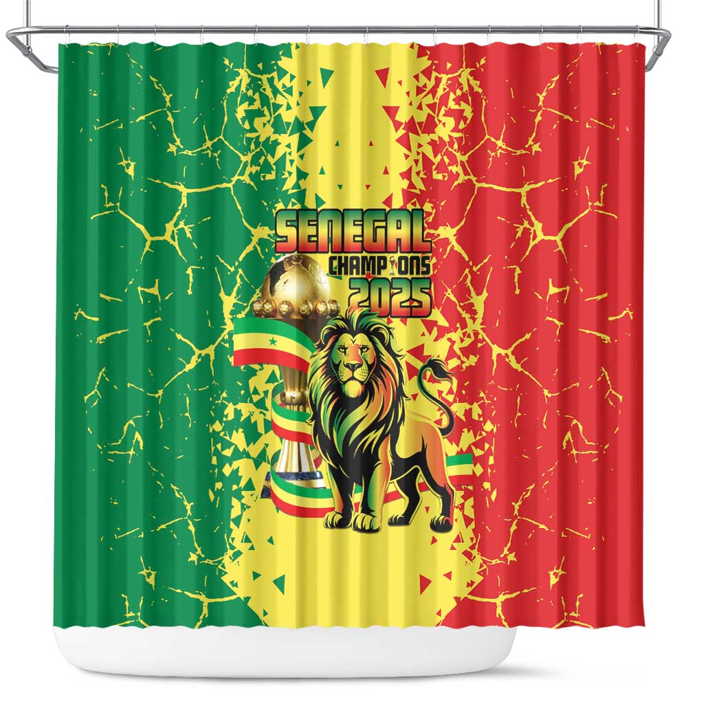 Senegal Football Shower Curtain We Are the Champions