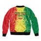 Custom Senegal Football Sleeve Zip Bomber Jacket We Are the Champions
