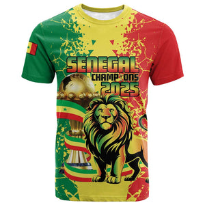 Custom Senegal Football T shirt We Are the Champions