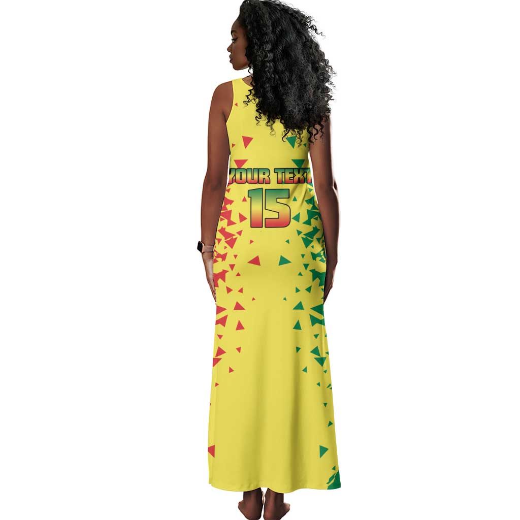 Custom Senegal Football Tank Maxi Dress We Are the Champions