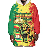 Custom Senegal Football Wearable Blanket Hoodie We Are the Champions