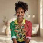 Custom Senegal Football Women Casual Shirt We Are the Champions