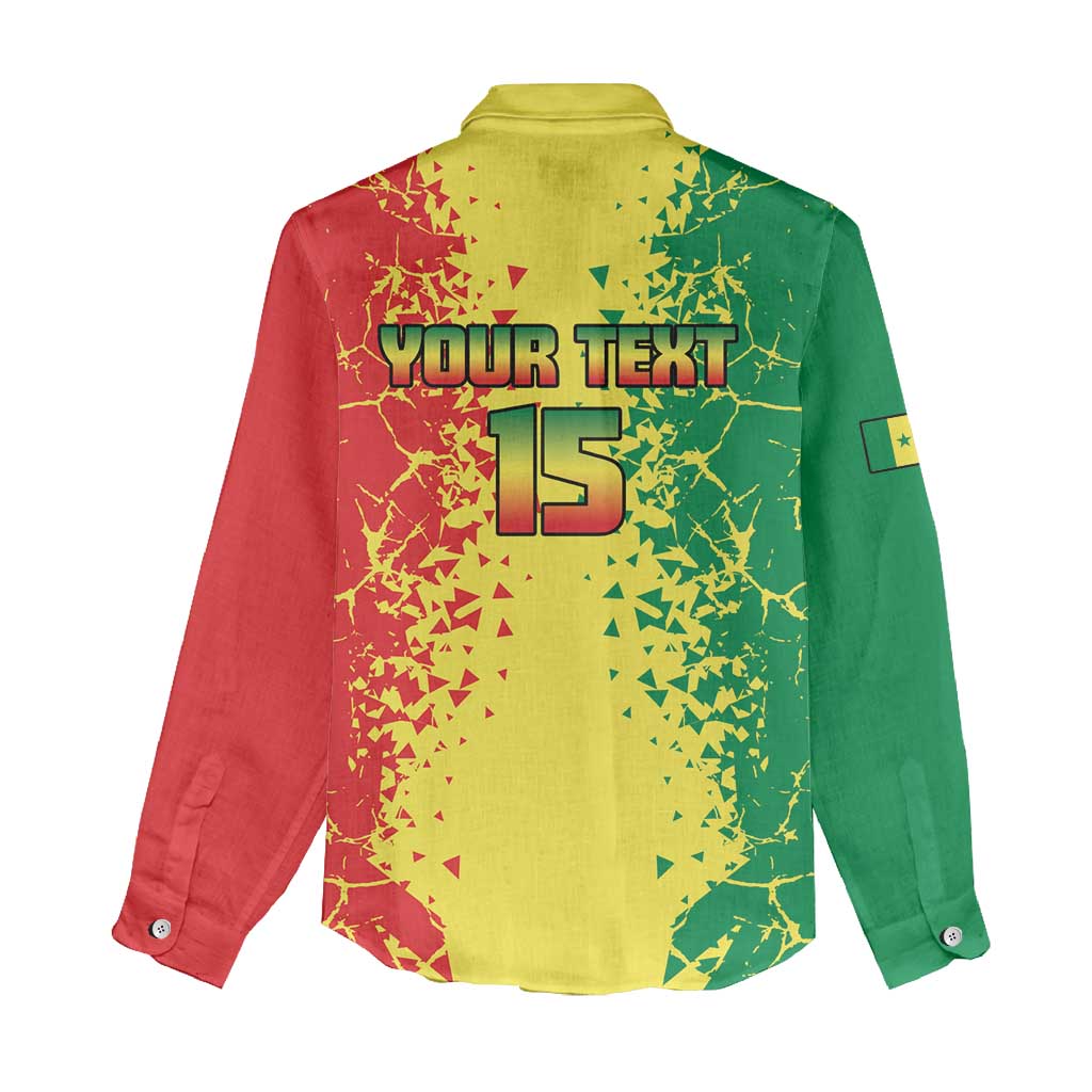 Custom Senegal Football Women Casual Shirt We Are the Champions