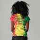 Custom Senegal Football Women V-Neck T-Shirt We Are the Champions