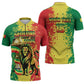 Custom Senegal Football Zipper Polo Shirt We Are the Champions