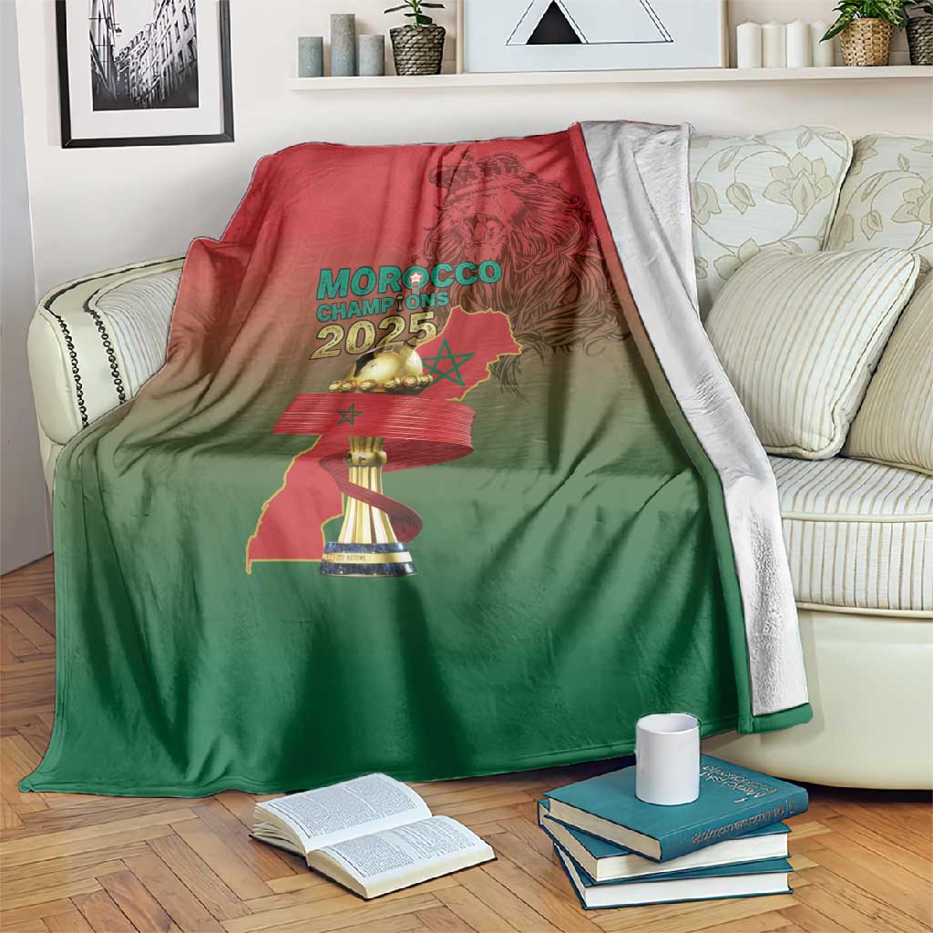 Morocco Football Blanket 2025 Victory Is Ours