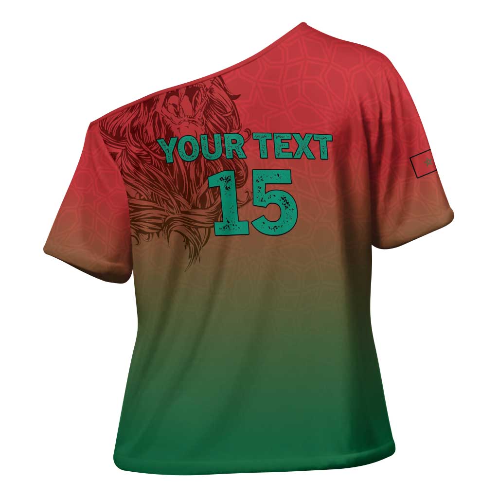 Custom Morocco Football Cross Shoulder Shirt 2025 Victory Is Ours