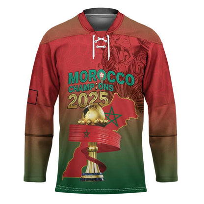 Custom Morocco Football Hockey Jersey 2025 Victory Is Ours