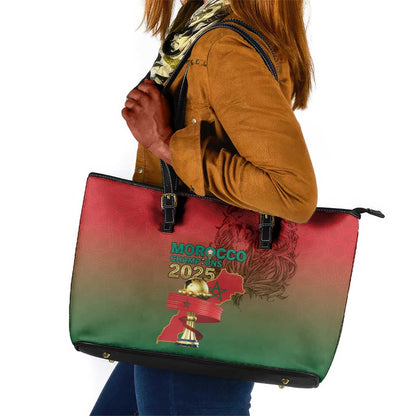 Morocco Football Leather Tote Bag 2025 Victory Is Ours