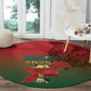 Morocco Football Round Carpet 2025 Victory Is Ours