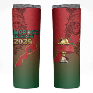 Morocco Football Skinny Tumbler 2025 Victory Is Ours