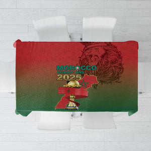 Morocco Football Tablecloth 2025 Victory Is Ours