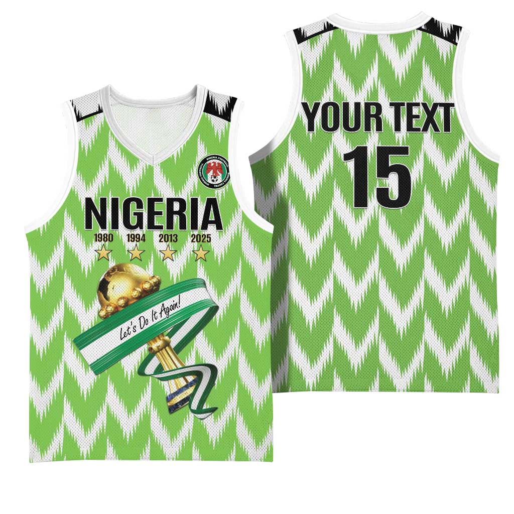 Custom Nigeria Football Basketball Jersey Super Eagles - Let’s Do It Again