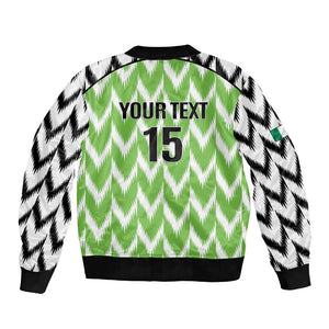 Custom Nigeria Football Bomber Jacket Super Eagles - Let’s Do It Again