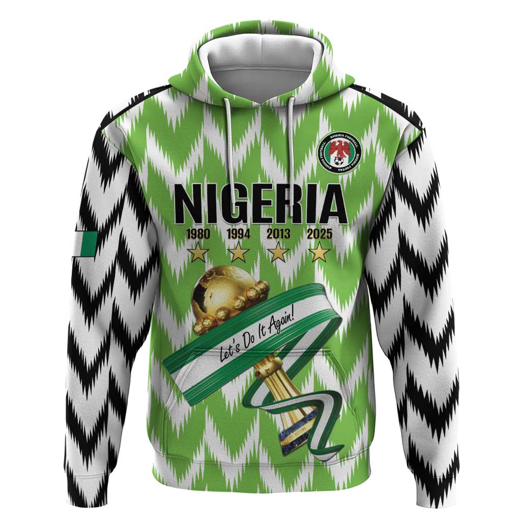 Custom Nigeria Football Hoodie Super Eagles - Let’s Do It Again
