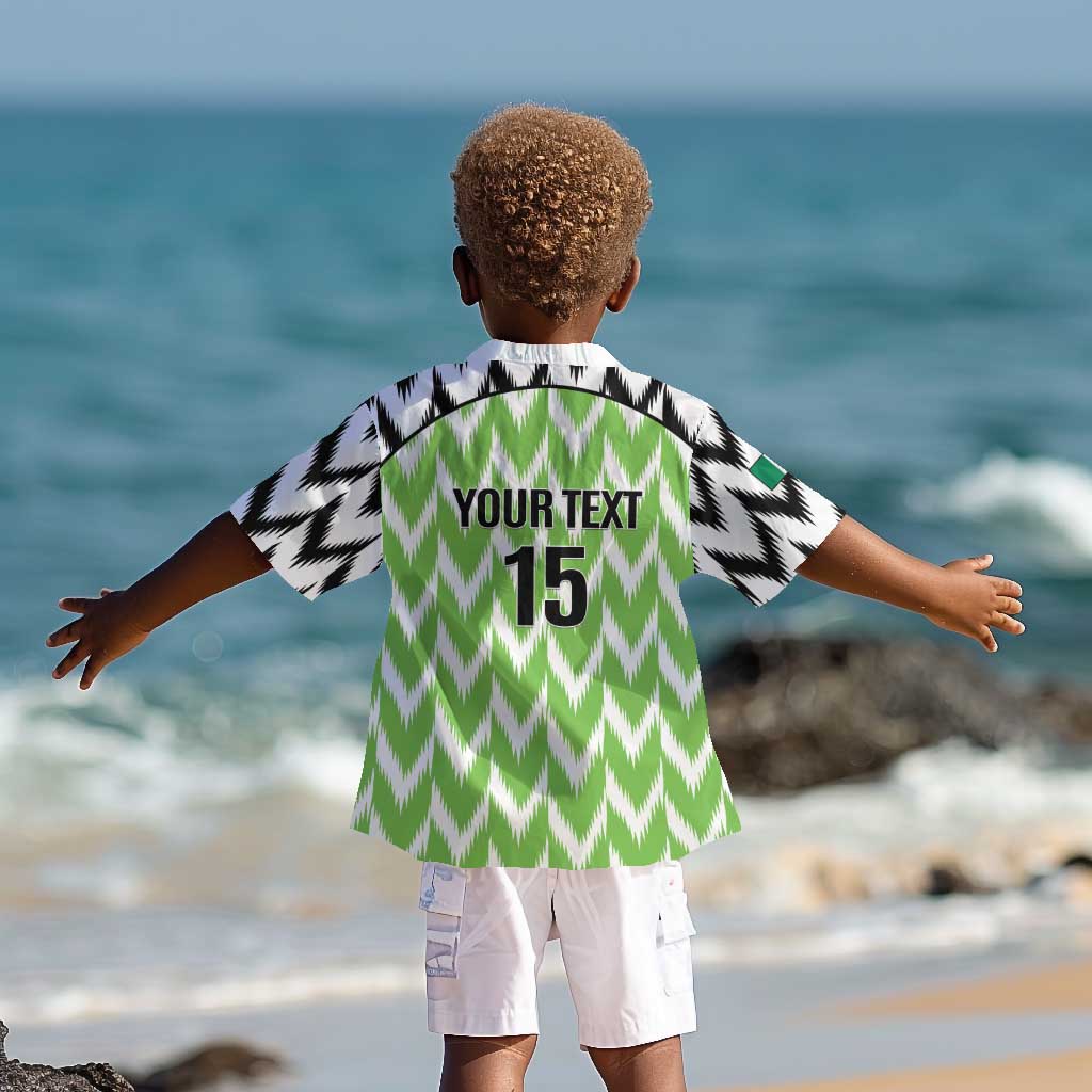 Custom Nigeria Football Kid Hawaiian Shirt Super Eagles - Let’s Do It Again