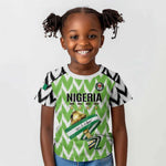 Custom Nigeria Football Kid T shirt Super Eagles - Let’s Do It Again