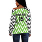 Custom Nigeria Football Off Shoulder Sweater Super Eagles - Let’s Do It Again