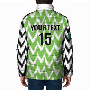 Custom Nigeria Football Padded Jacket Super Eagles - Let’s Do It Again