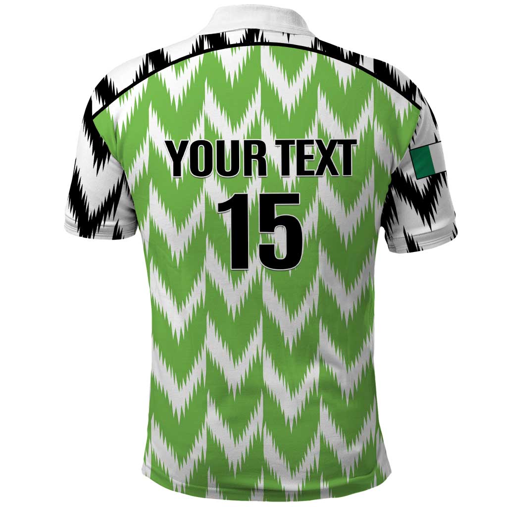 Custom Nigeria Football Polo Shirt Super Eagles - Let’s Do It Again