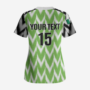 Custom Nigeria Football Scrub Top Super Eagles - Let’s Do It Again