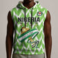 Custom Nigeria Football Sleeveless Hoodie Super Eagles - Let’s Do It Again