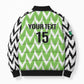 Custom Nigeria Football Bomber Puffer Jacket Go Champions Super Eagles