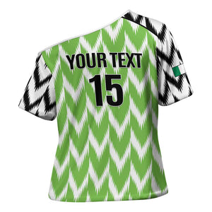 Custom Nigeria Football Cross Shoulder Shirt Go Champions Super Eagles