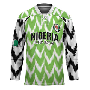 Custom Nigeria Football Hockey Jersey Go Champions Super Eagles