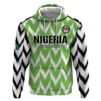 Custom Nigeria Football Hoodie Go Champions Super Eagles