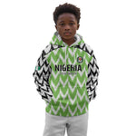 Custom Nigeria Football Kid Hoodie Go Champions Super Eagles