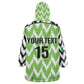 Custom Nigeria Football Kid Wearable Blanket Hoodie Go Champions Super Eagles