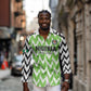 Custom Nigeria Football Long Sleeve Button Shirt Go Champions Super Eagles