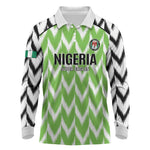 Custom Nigeria Football Long Sleeve Polo Shirt Go Champions Super Eagles