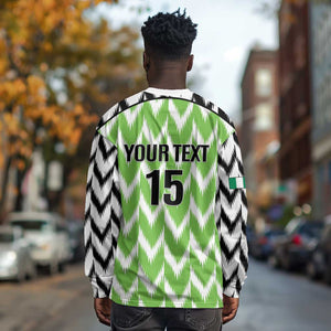 Custom Nigeria Football Long Sleeve Shirt Go Champions Super Eagles