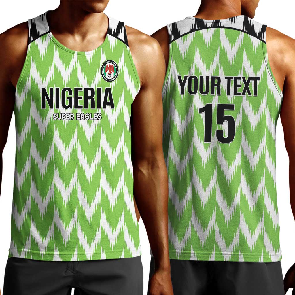 Custom Nigeria Football Men Tank Top Go Champions Super Eagles