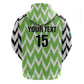 Custom Nigeria Football Zip Hoodie Go Champions Super Eagles