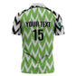 Custom Nigeria Football Zipper Polo Shirt Go Champions Super Eagles