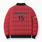 Custom Egypt Football Bomber Puffer Jacket Kings of Africa Champions