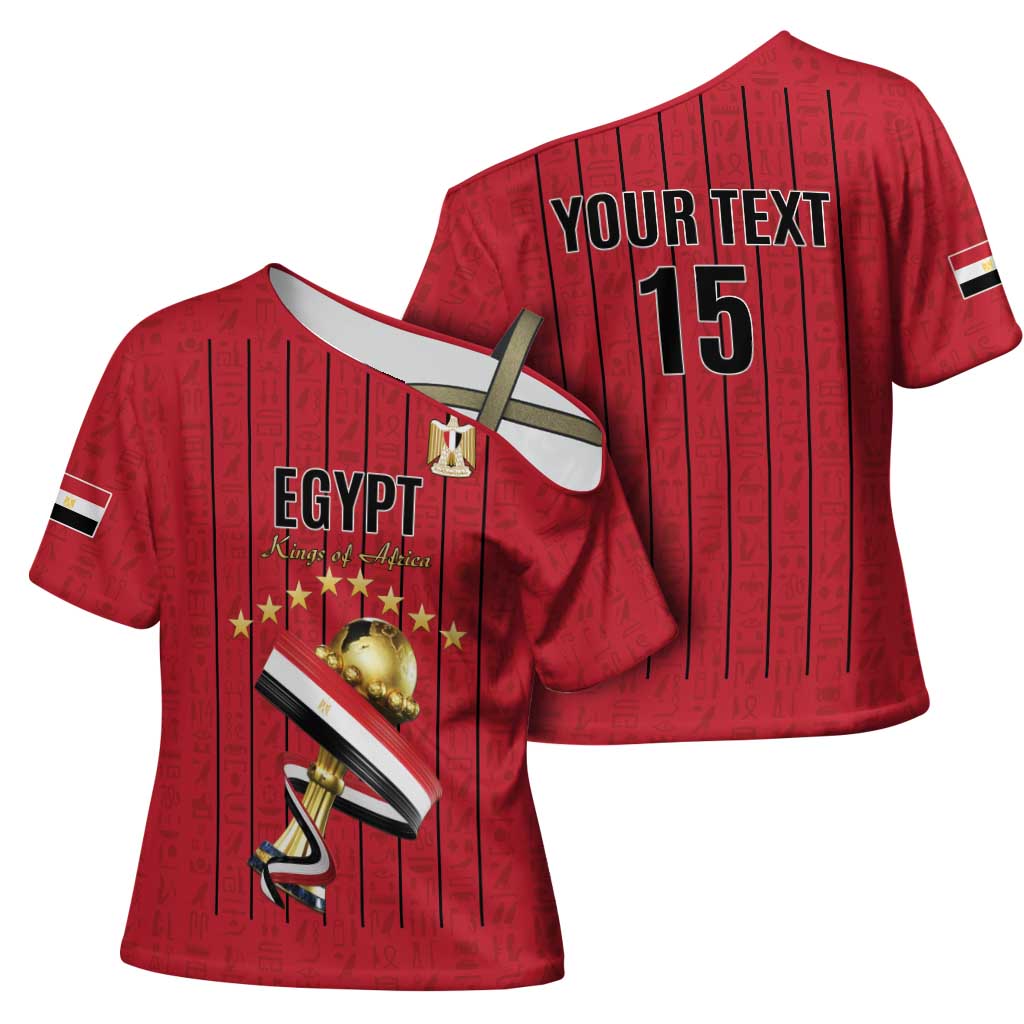 Custom Egypt Football Cross Shoulder Shirt Kings of Africa Champions
