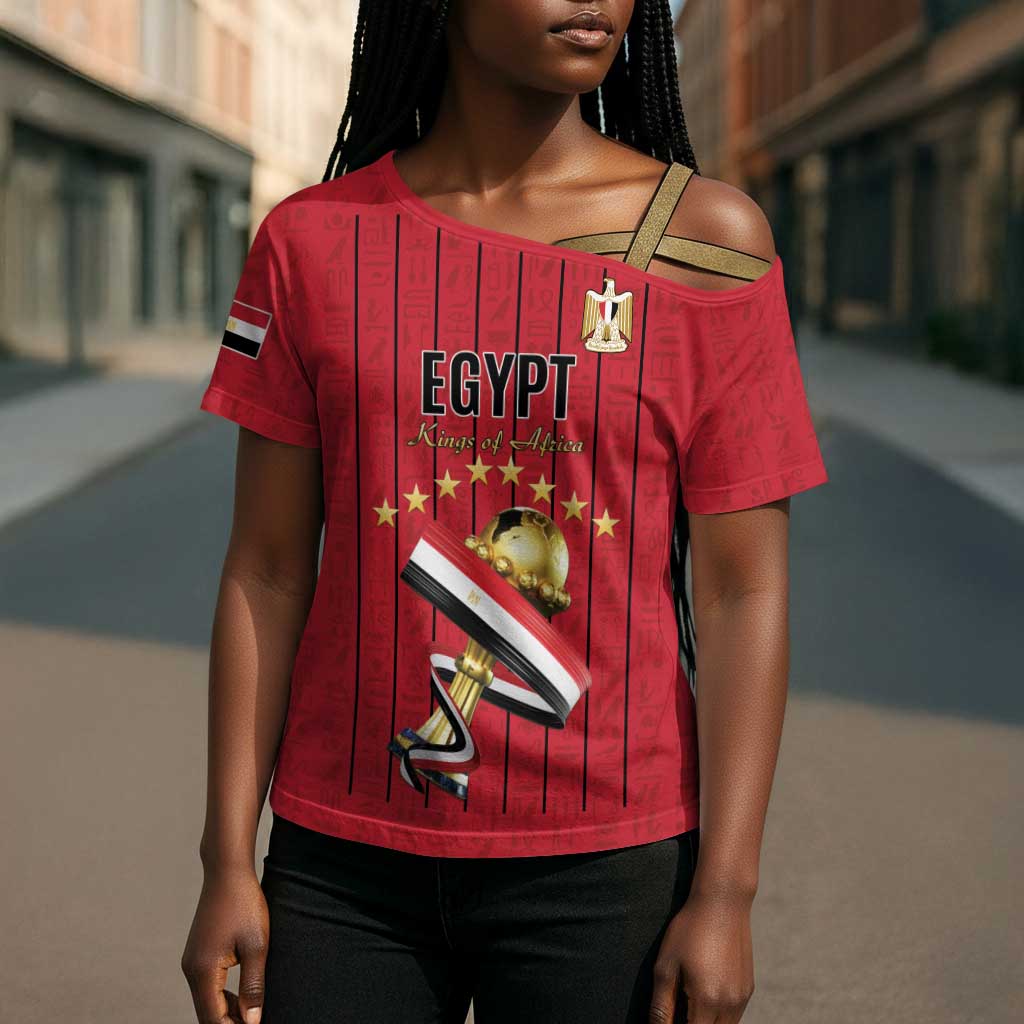 Custom Egypt Football Cross Shoulder Shirt Kings of Africa Champions