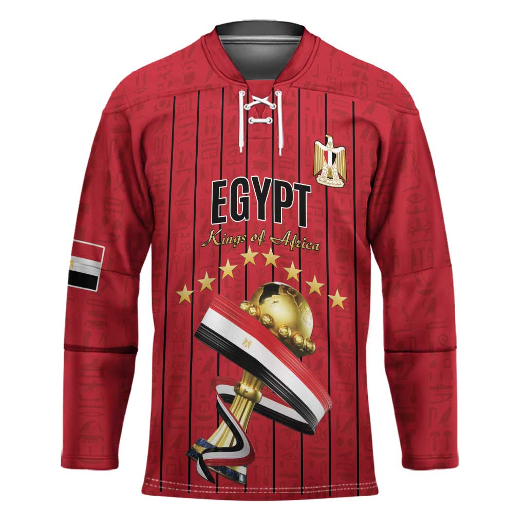 Custom Egypt Football Hockey Jersey Kings of Africa Champions